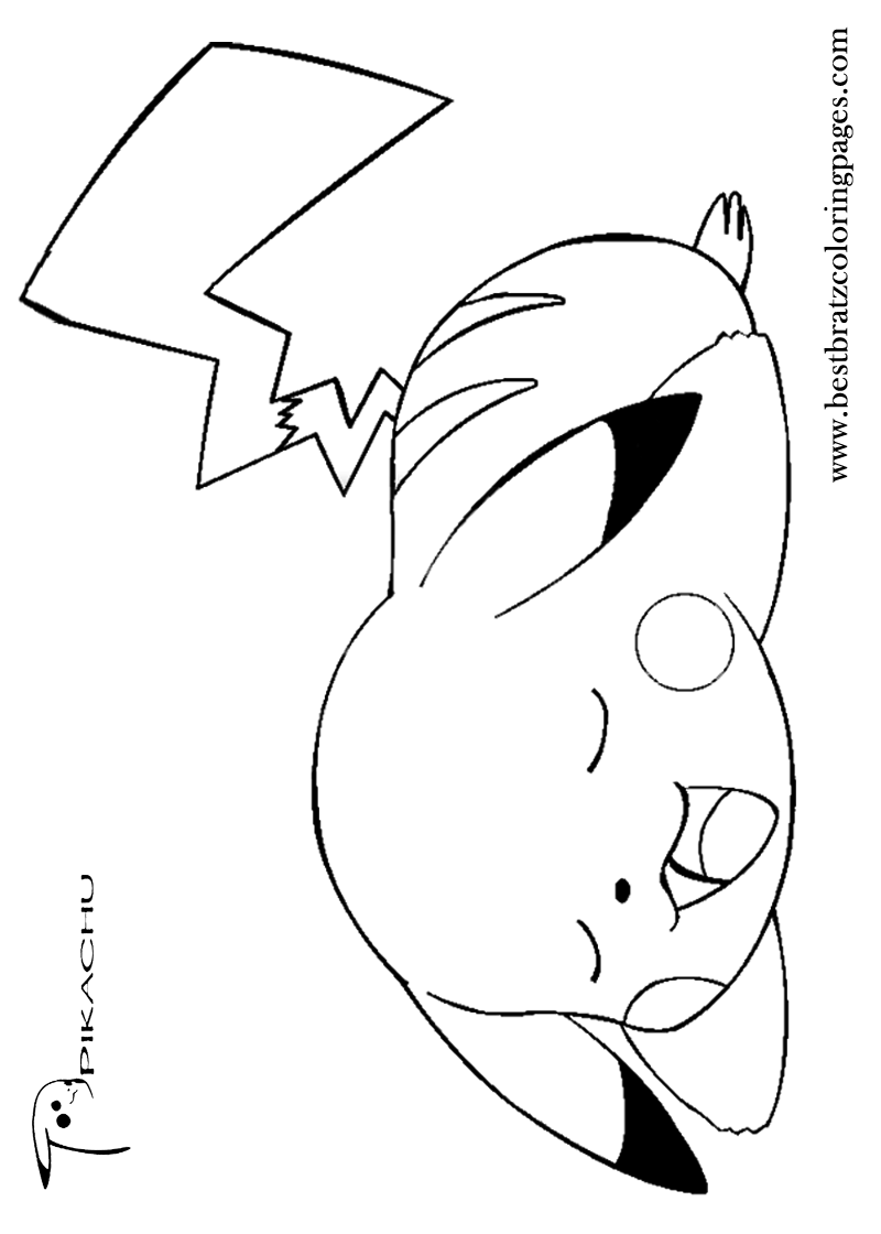 Cute Pikachu Coloring Pages Art Printable 28