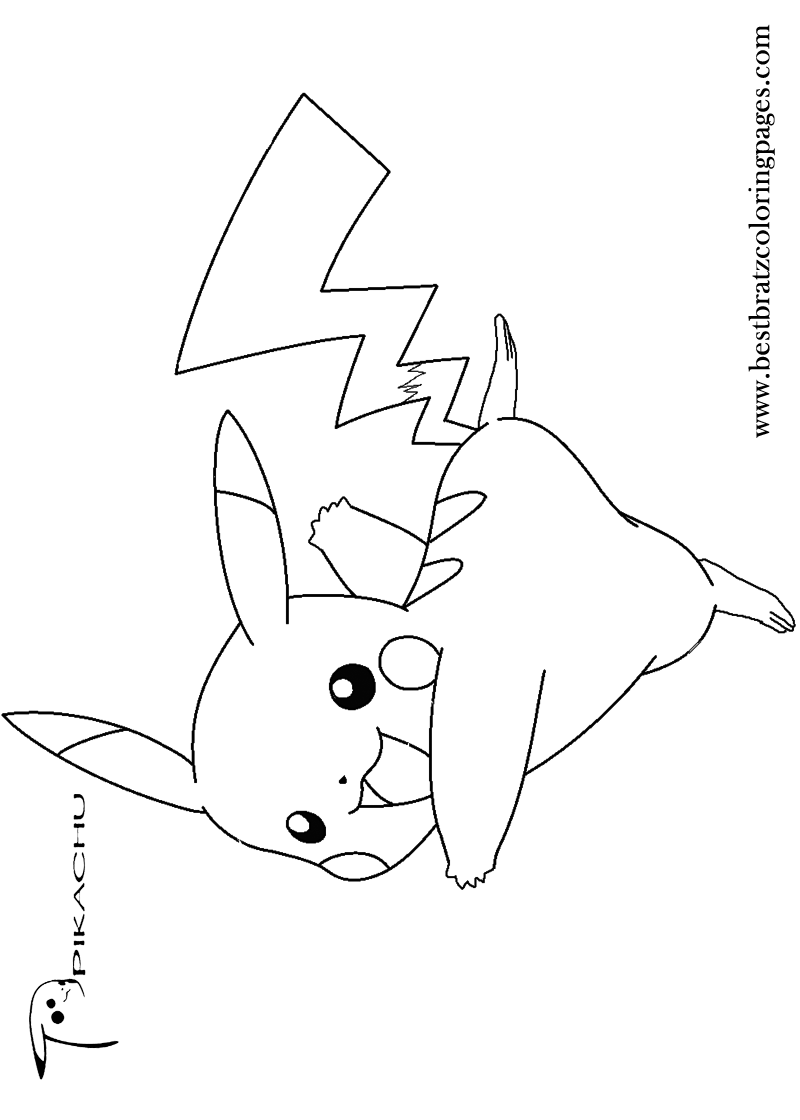 Cute Pikachu Coloring Pages Art Printable 29