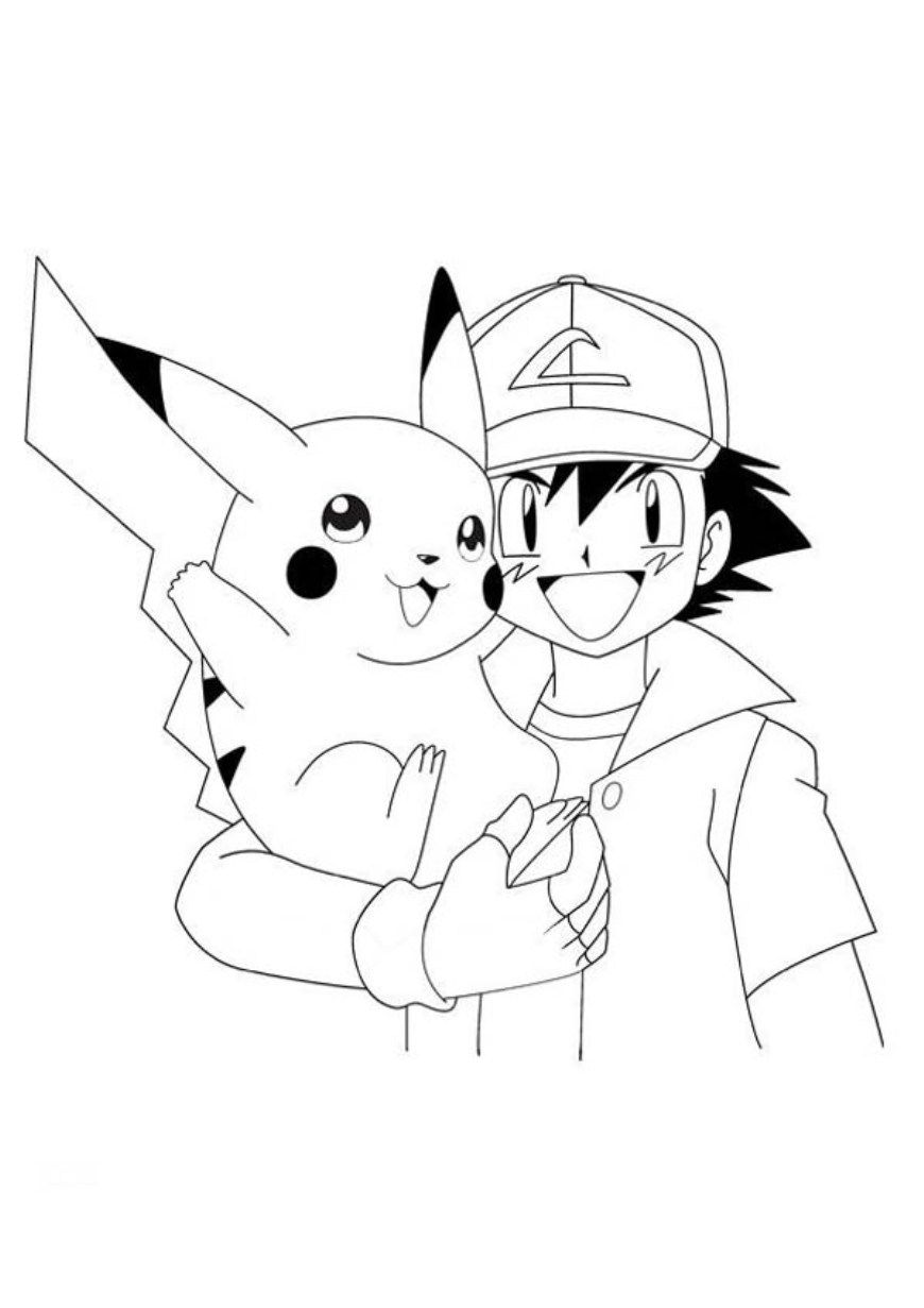 Cute Pikachu Coloring Pages Art Printable 47