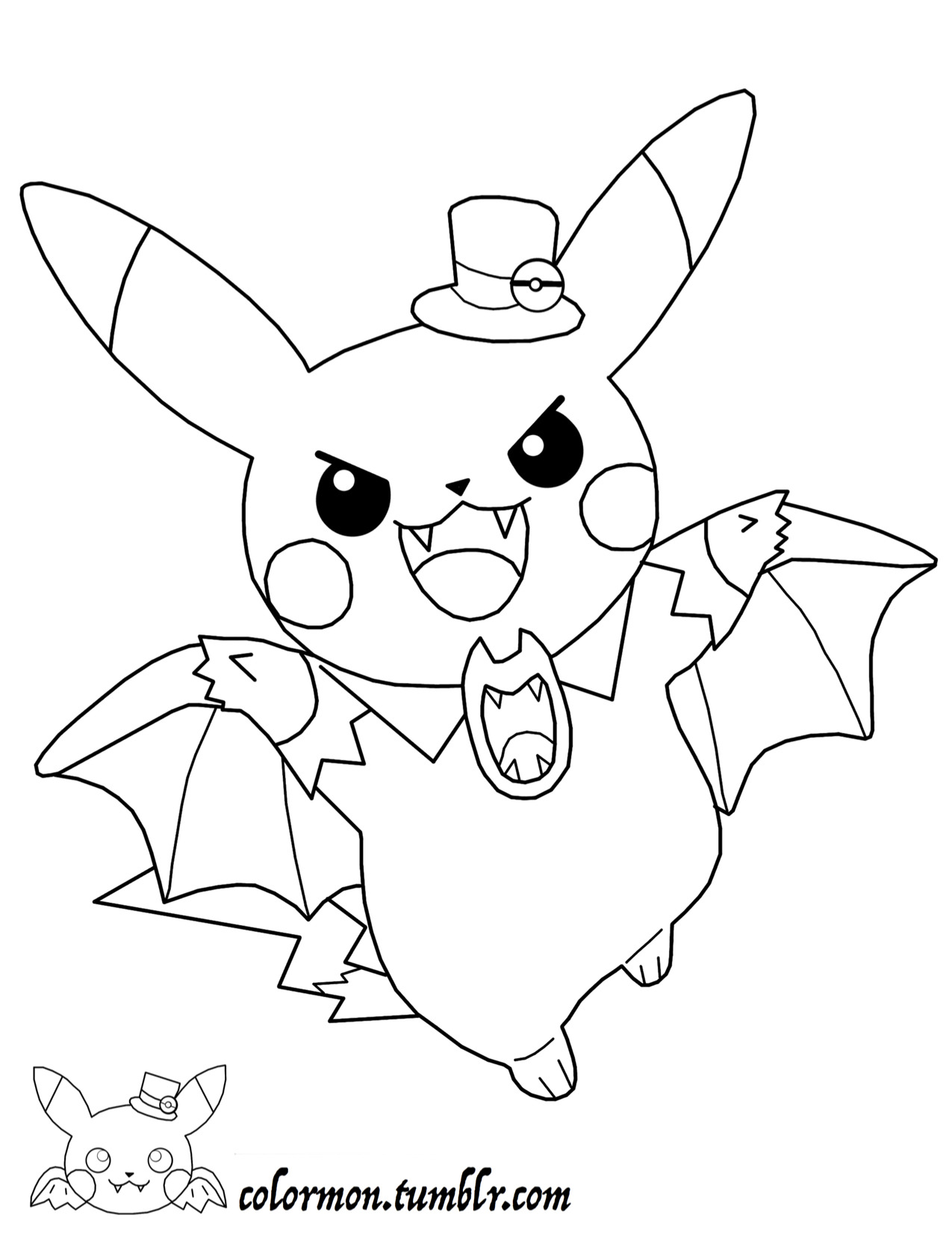 Cute Pikachu Coloring Pages Art Printable 53