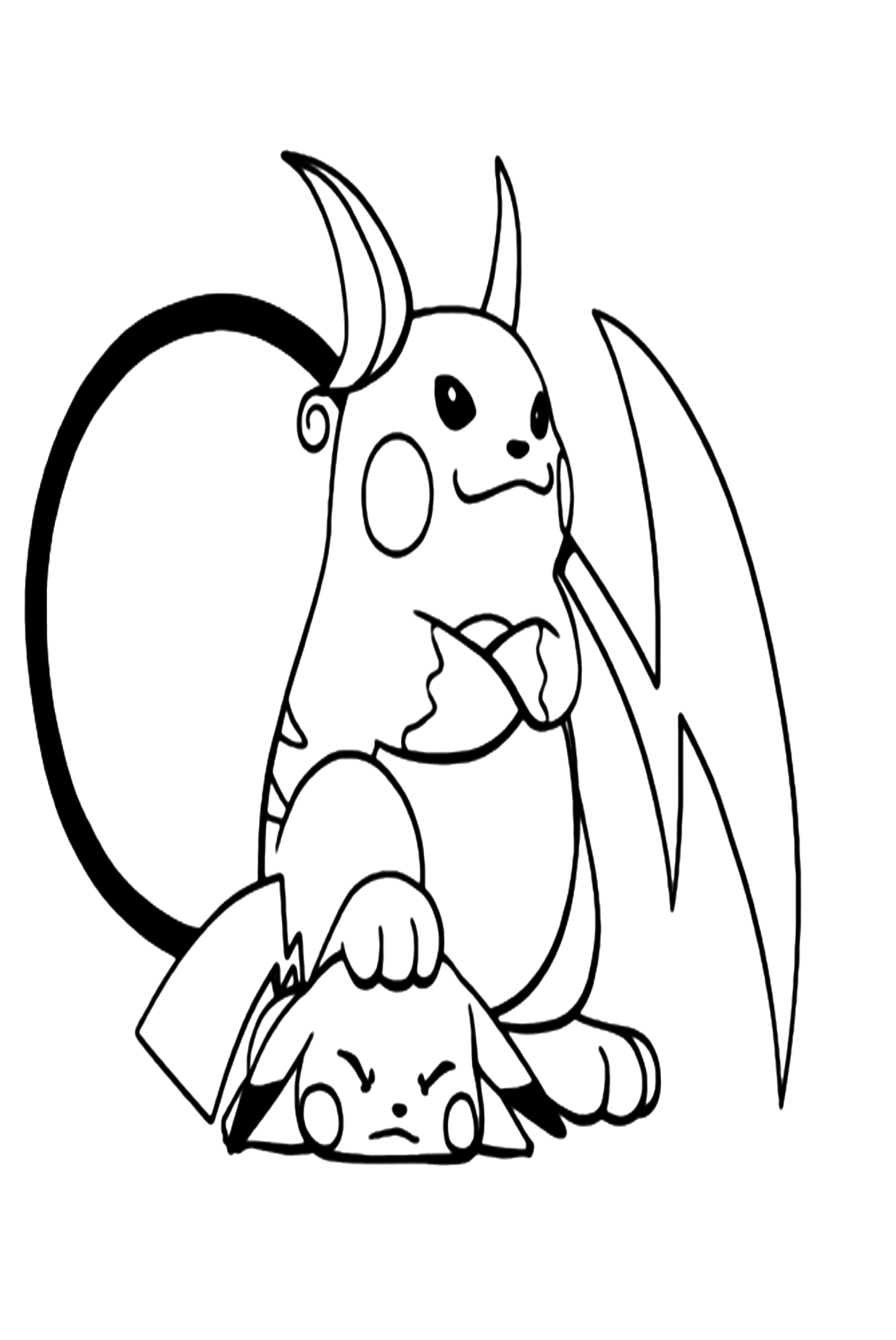 Cute Pikachu Coloring Pages Art Printable 61