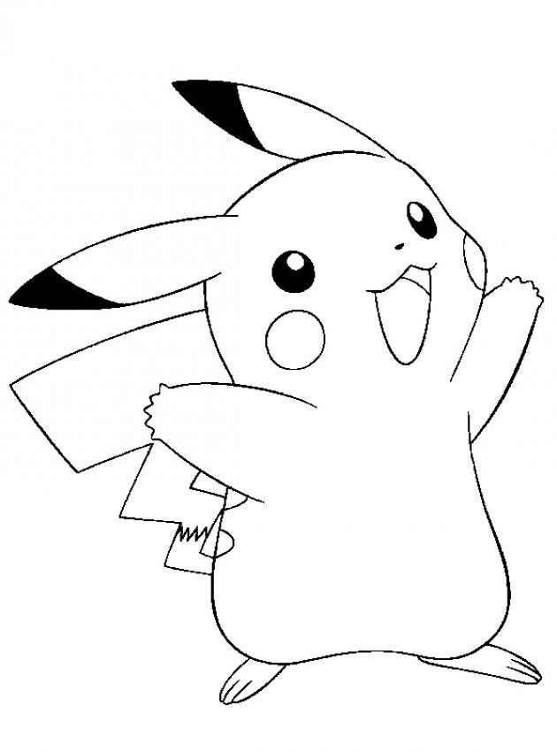 Cute Pikachu Coloring Pages Art Printable 67