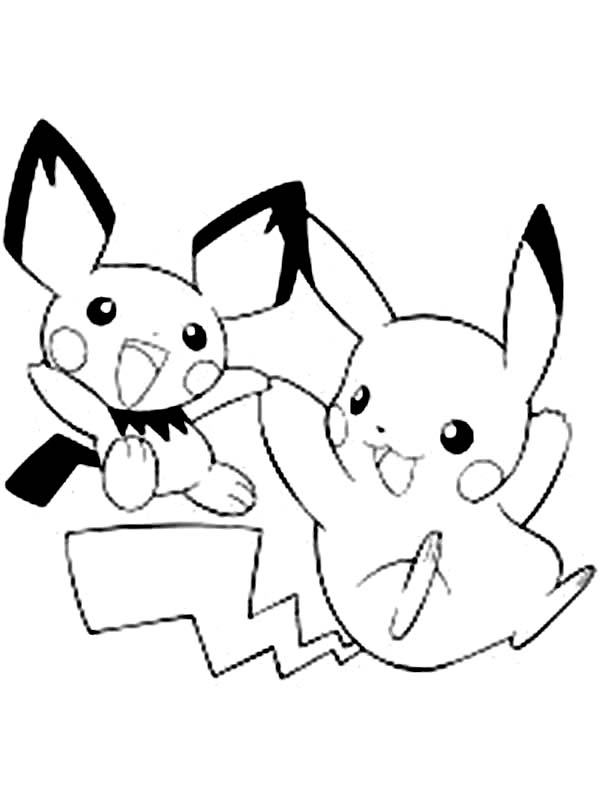 Cute Pikachu Coloring Pages Art Printable 7