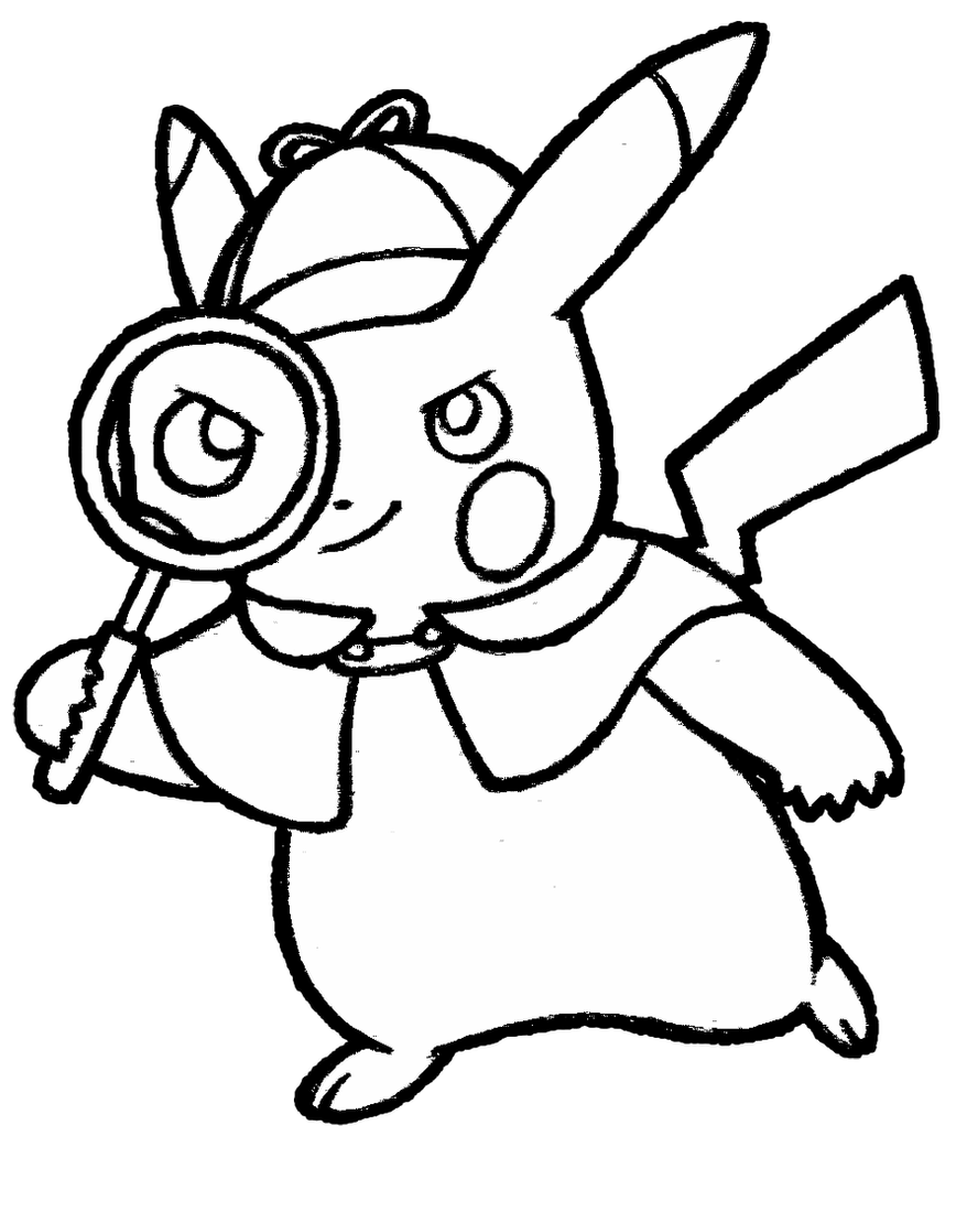 Cute Pikachu Coloring Pages Art Printable 74