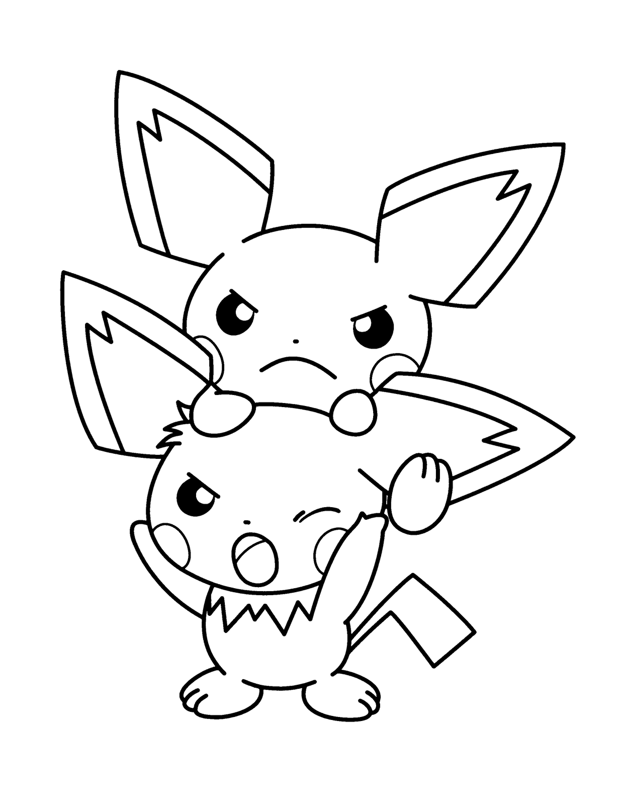 Cute Pikachu Coloring Pages Art Printable 87