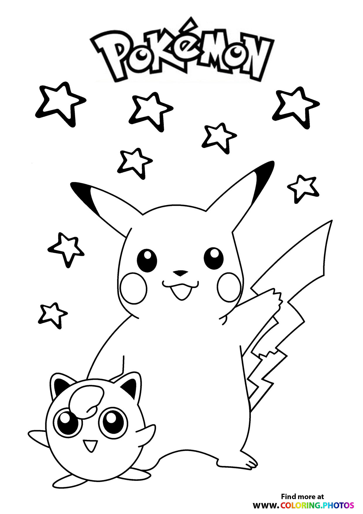 Cute Pikachu Coloring Pages Art Printable 88