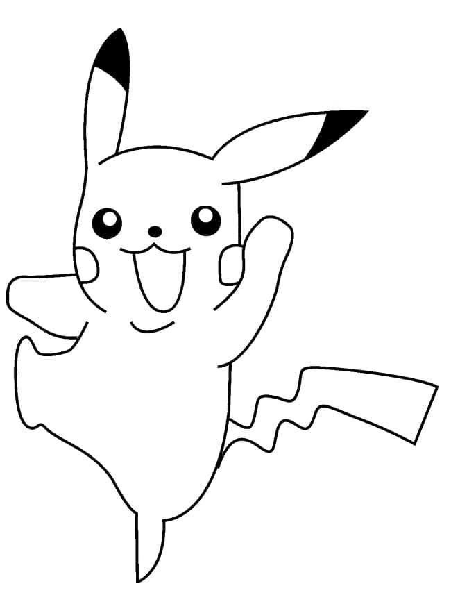 Cute Pikachu Coloring Pages Art Printable 91