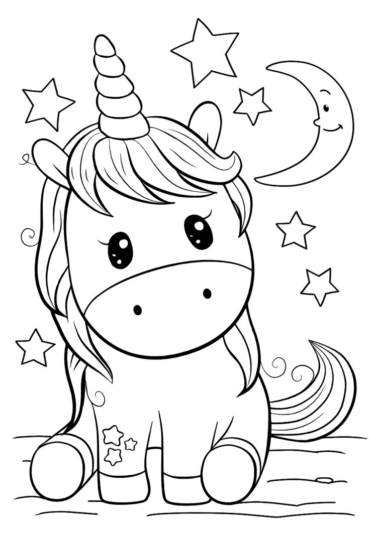 drawings of unicorns