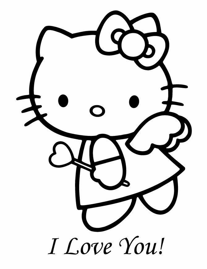 evil hello kitty coloring pages