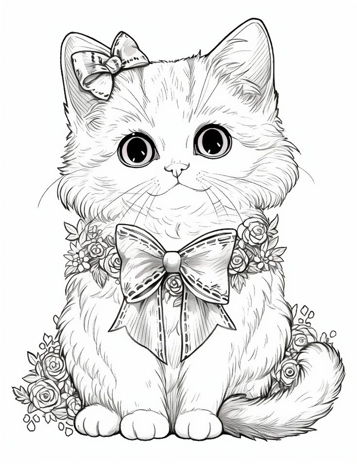 free coloring pages of kittens