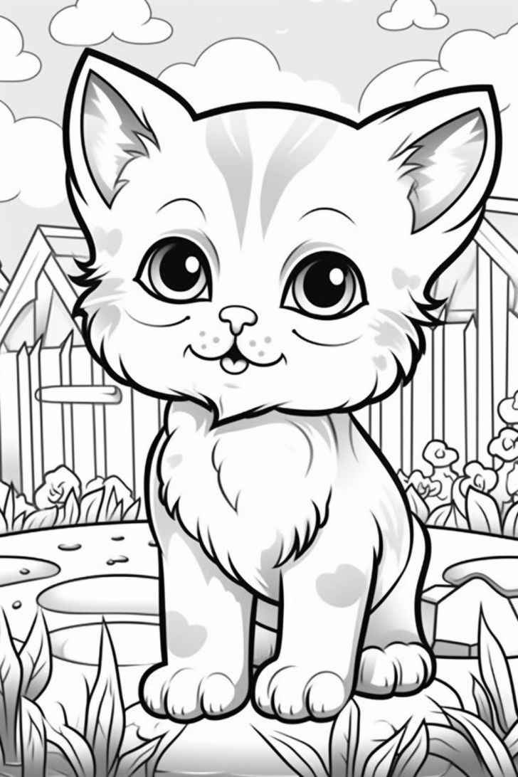 free printable coloring pages of kittens