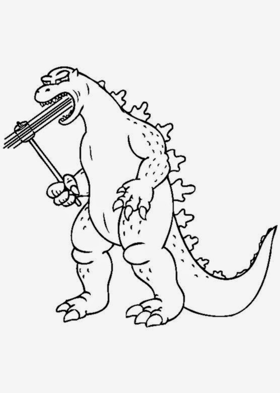 Godzilla Monster Coloring Pages Free Printable 31