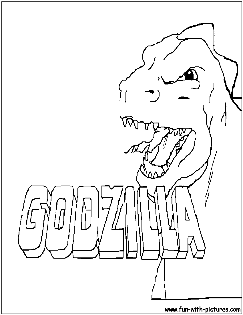 Godzilla Monster Coloring Pages Free Printable 4