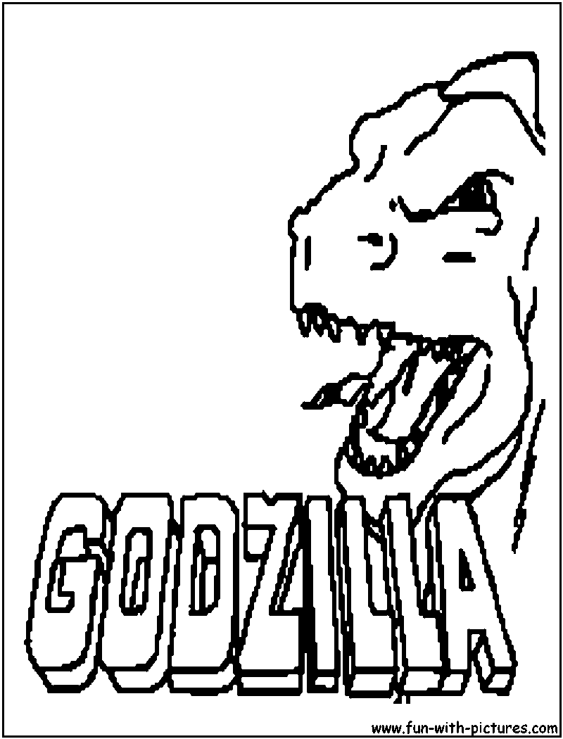 Godzilla Monster Coloring Pages Free Printable 50