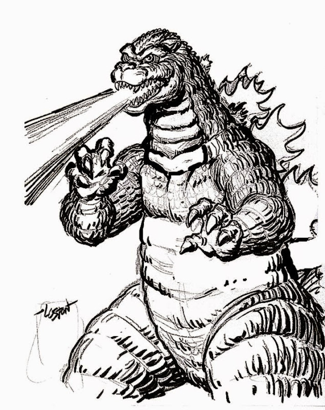 Godzilla Monster Coloring Pages Free Printable 58