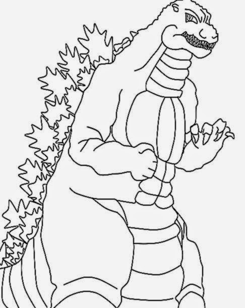 Godzilla Monster Coloring Pages Free Printable 87