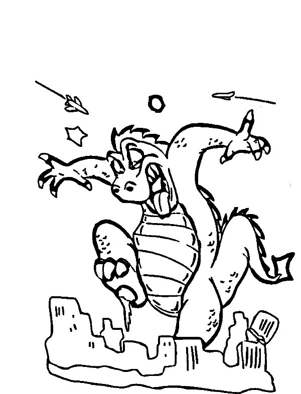 Godzilla Monster Coloring Pages Free Printable 89