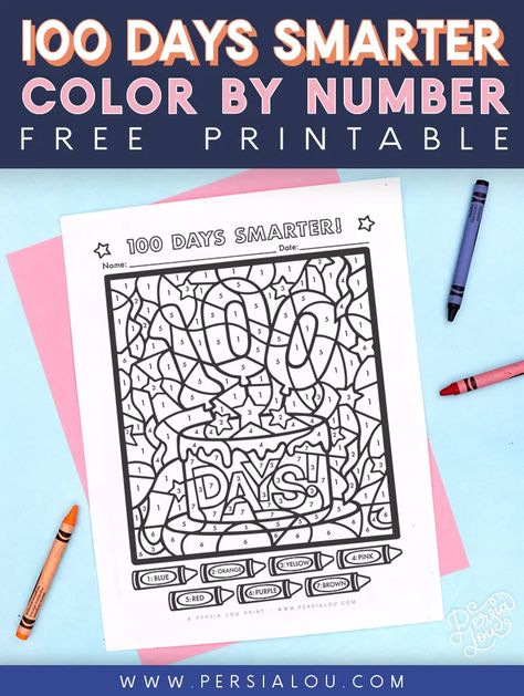 happy 100th day of school coloring page