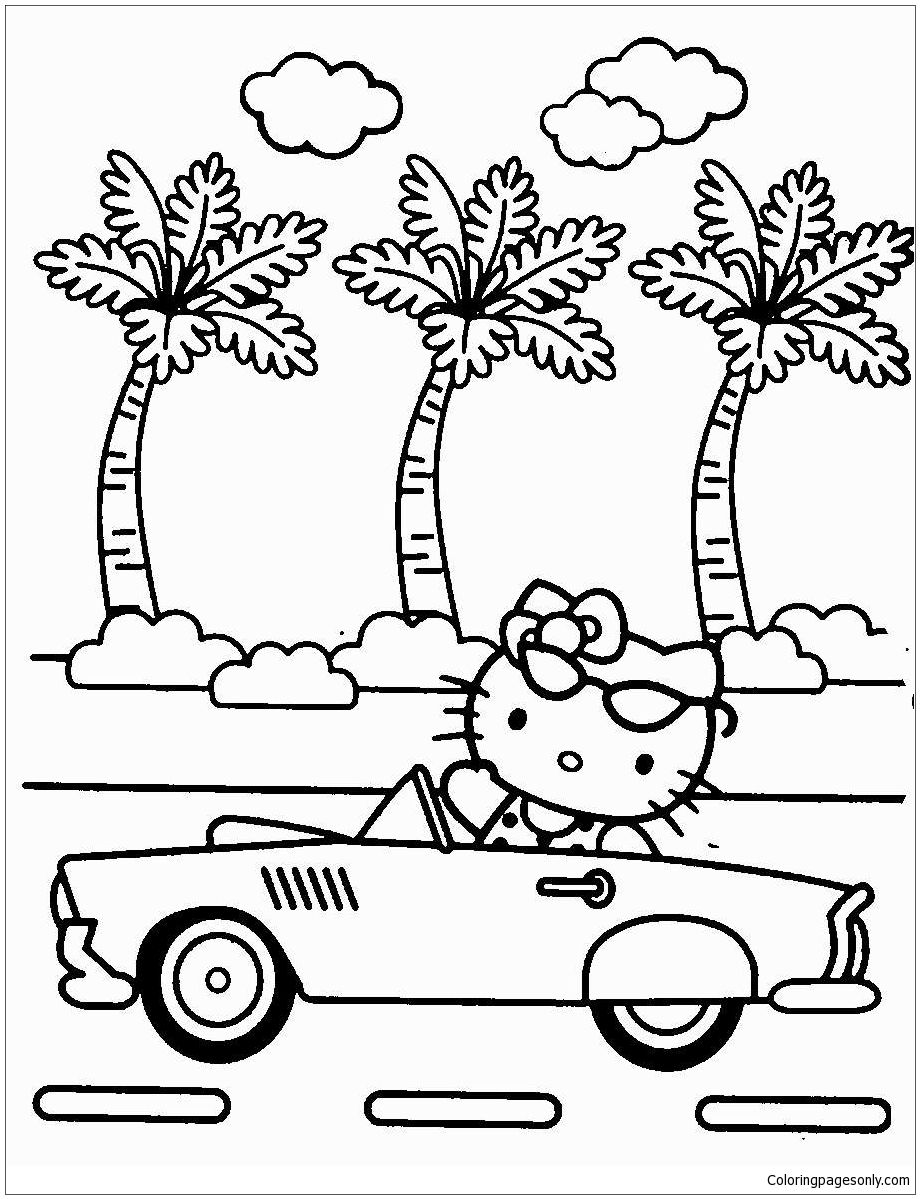 hello kitty aesthetic coloring pages