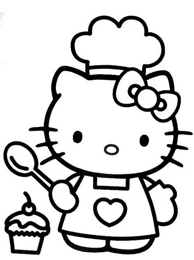 hello kitty color sheet