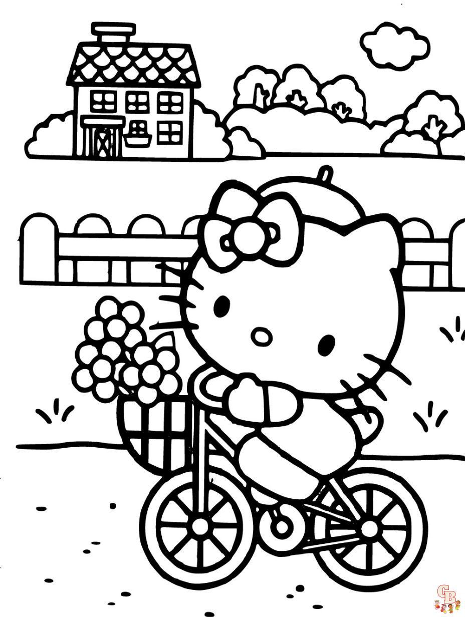 hello kitty coloring pages cinnamoroll