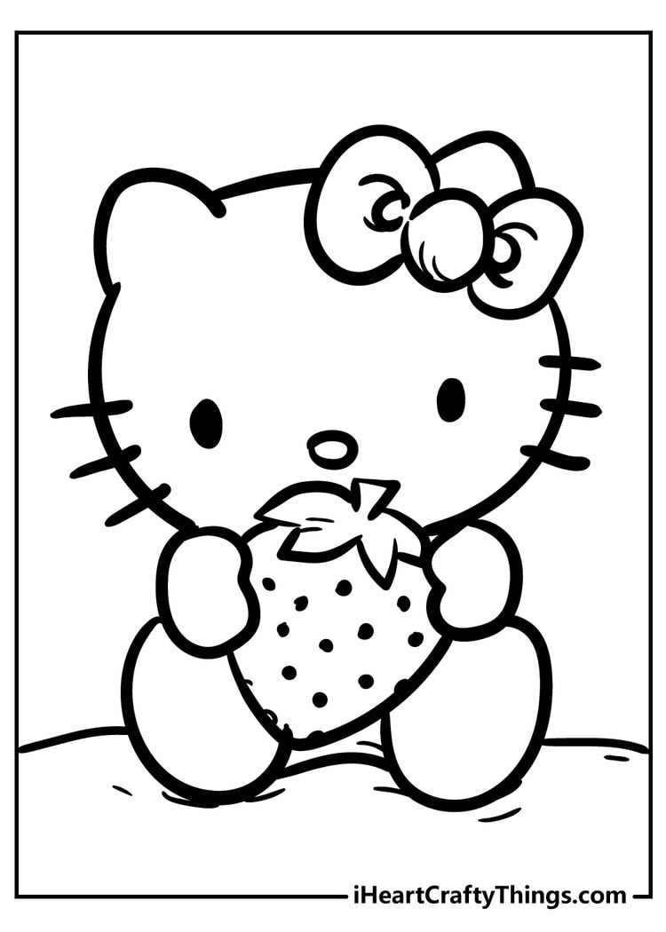 hello kitty coloring pages devil