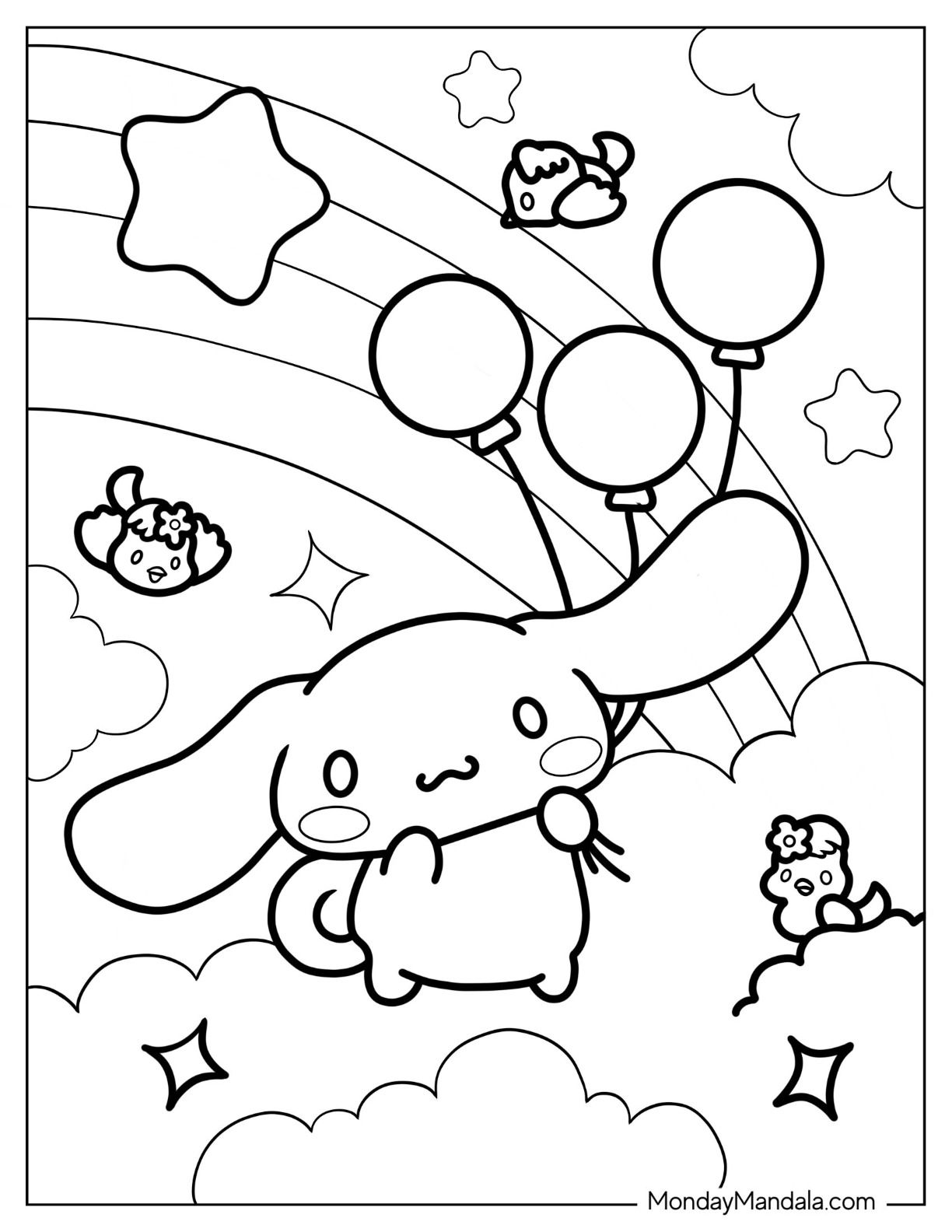 hello kitty coloring pages page