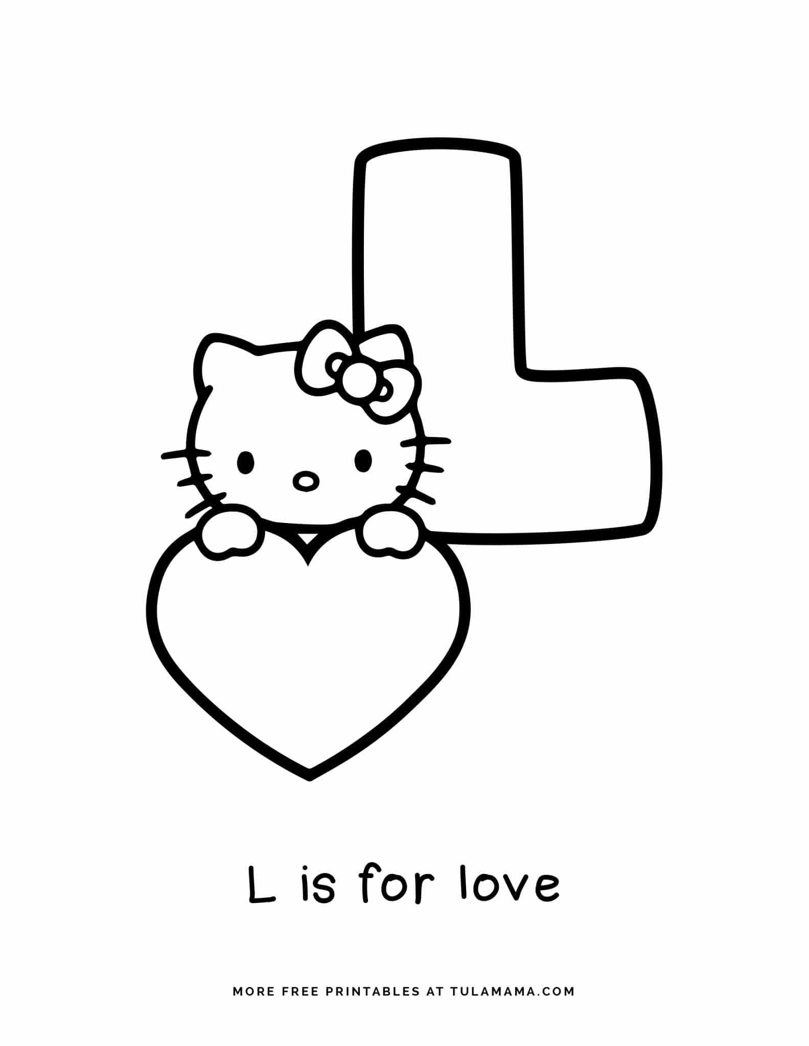 hello kitty coloring pages png