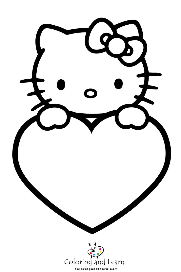 hello kitty coloring pages preschool