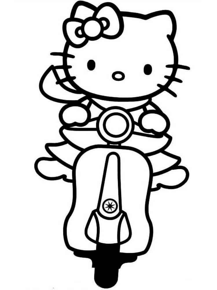 hello kitty dodgers coloring pages