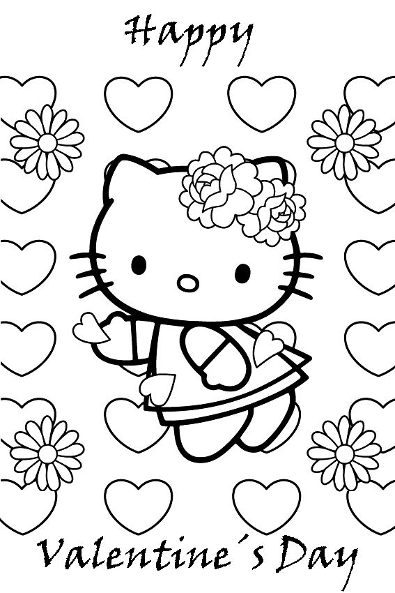 hello kitty giant coloring pages