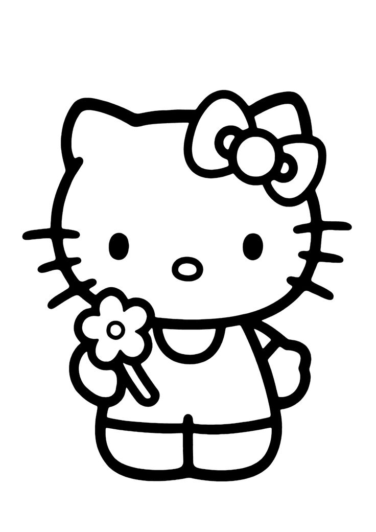 hello kitty love coloring pages