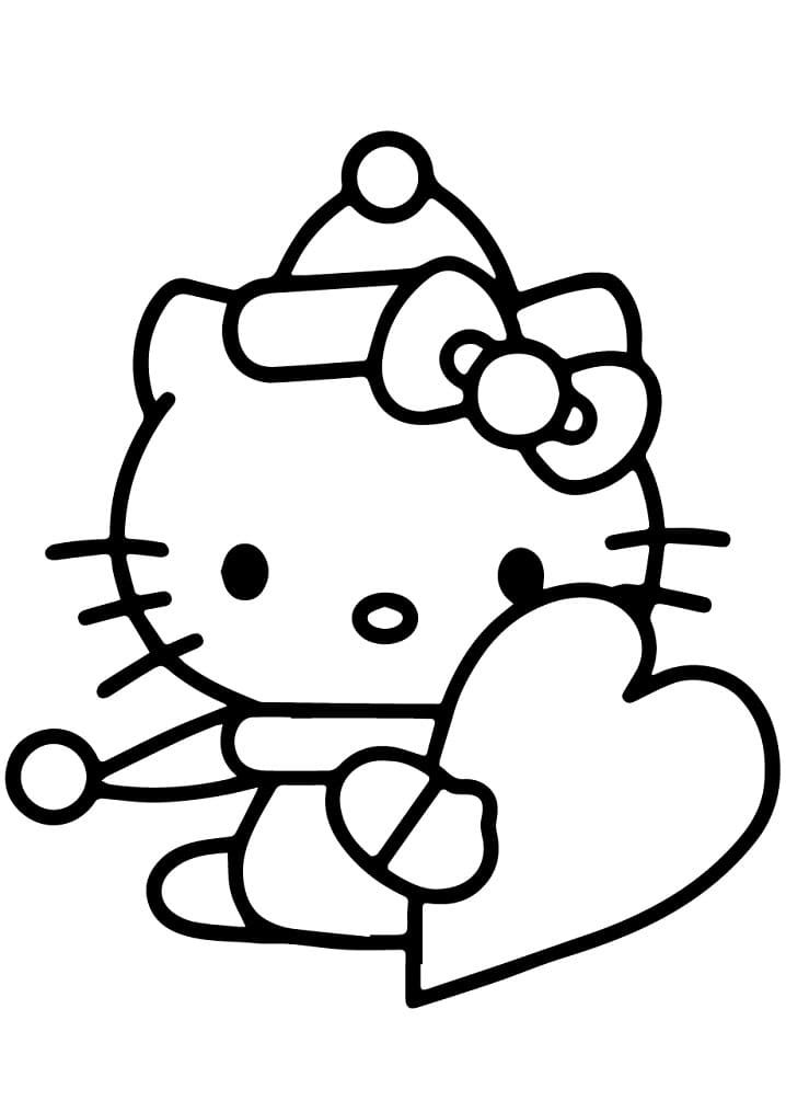 hello kitty pictures to color free