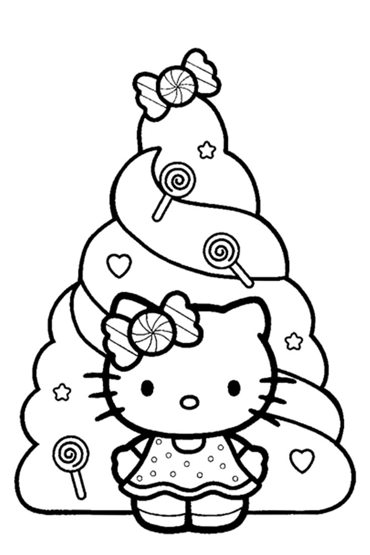 hello kitty printable coloring pages online