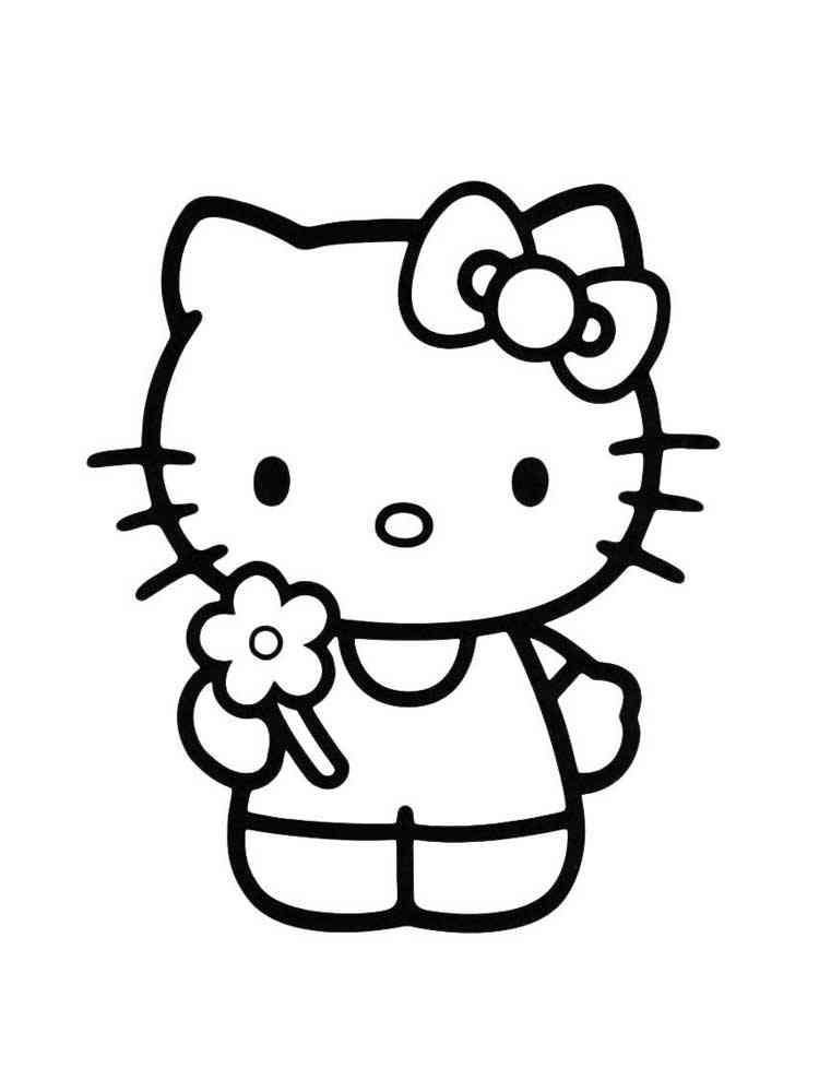 hello kitty printing coloring pages