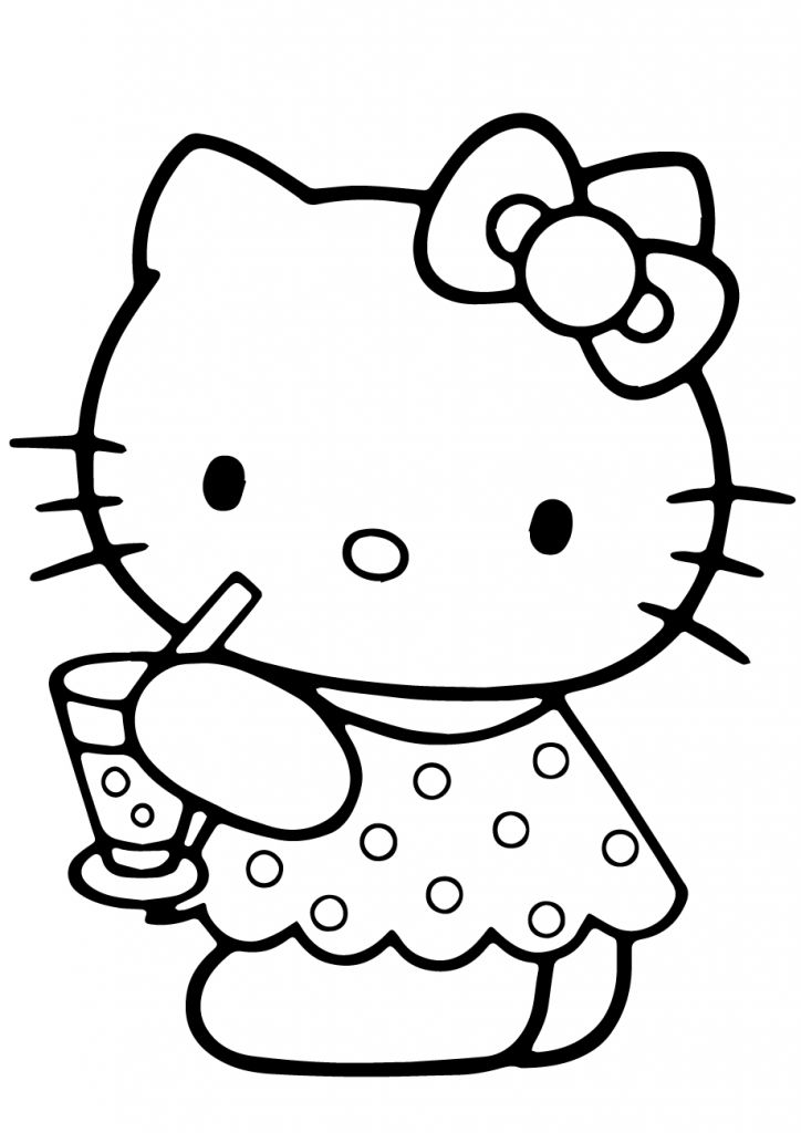 hello kitty valentines day coloring pages printable