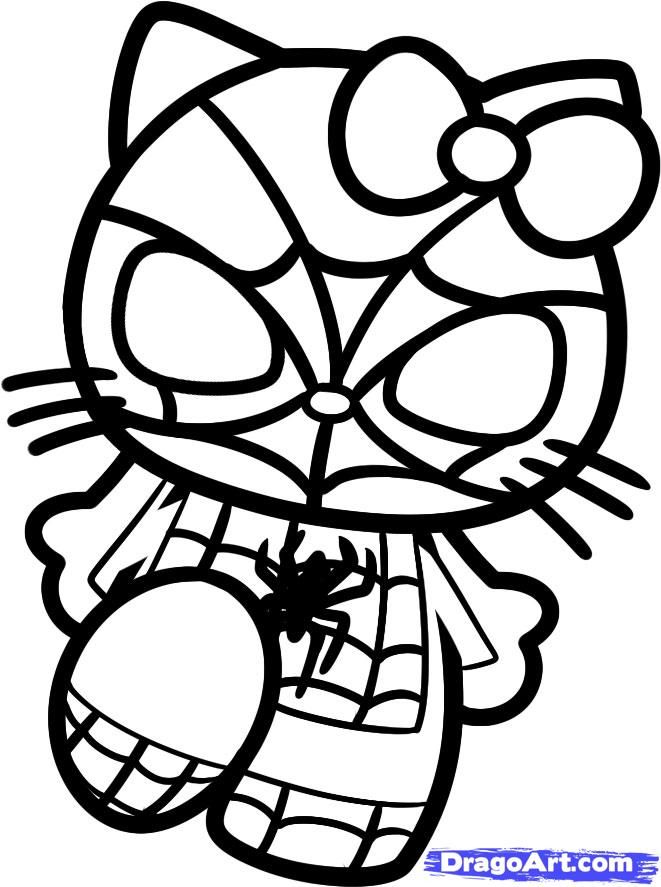 hello kitty valentines day coloring pages