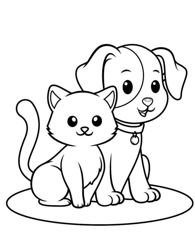 kitten coloring page