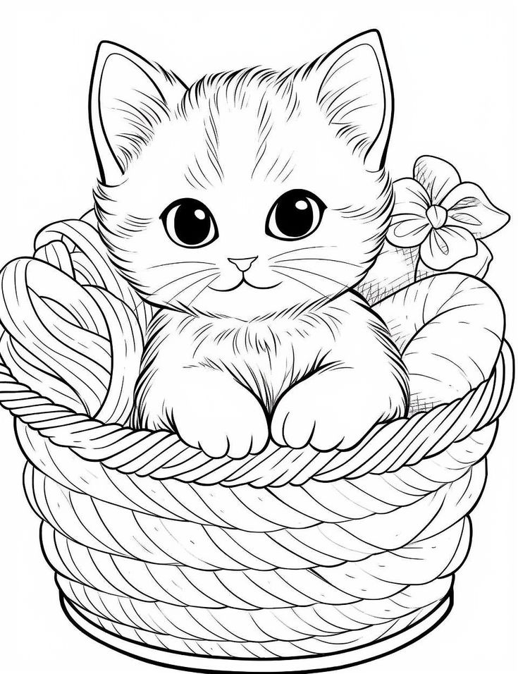 kitten coloring pages