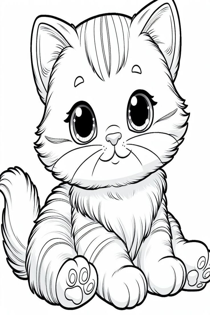 kittens coloring page