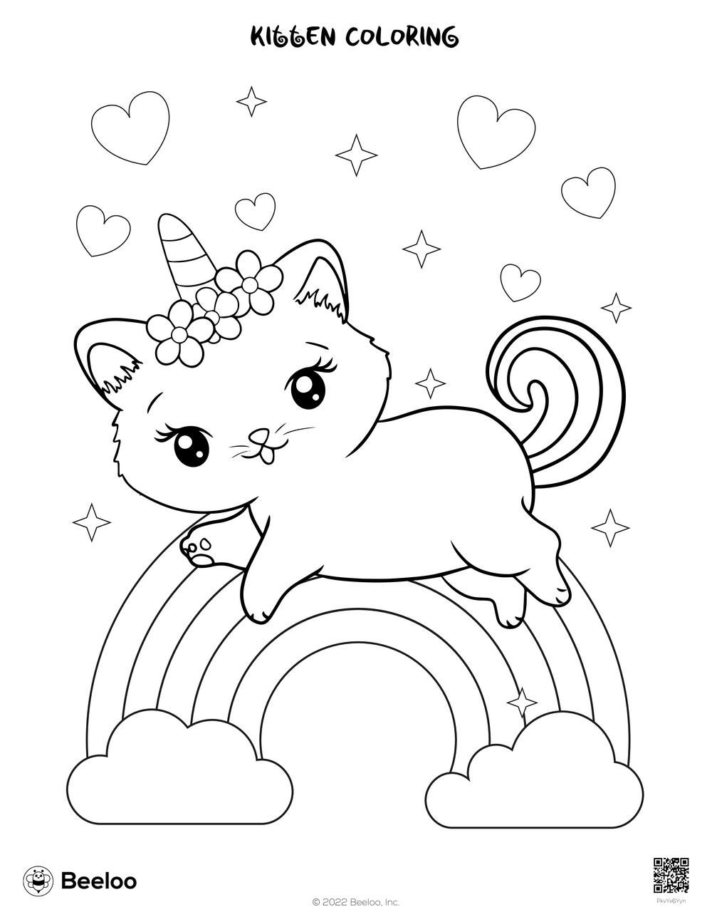 kittens coloring pages