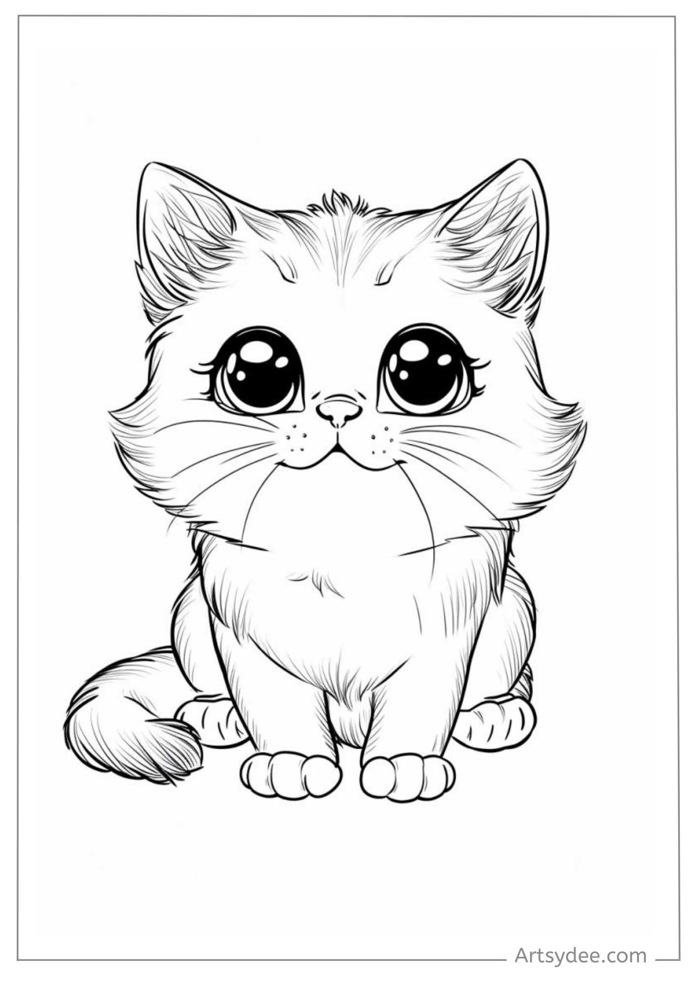 kitties coloring pages