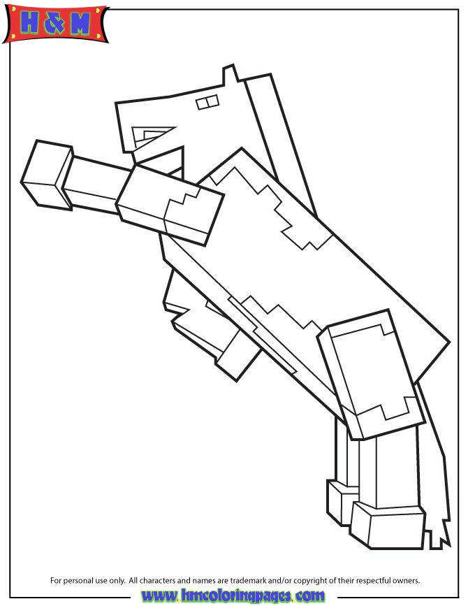 Minecraft Coloring Pages for Kids 103