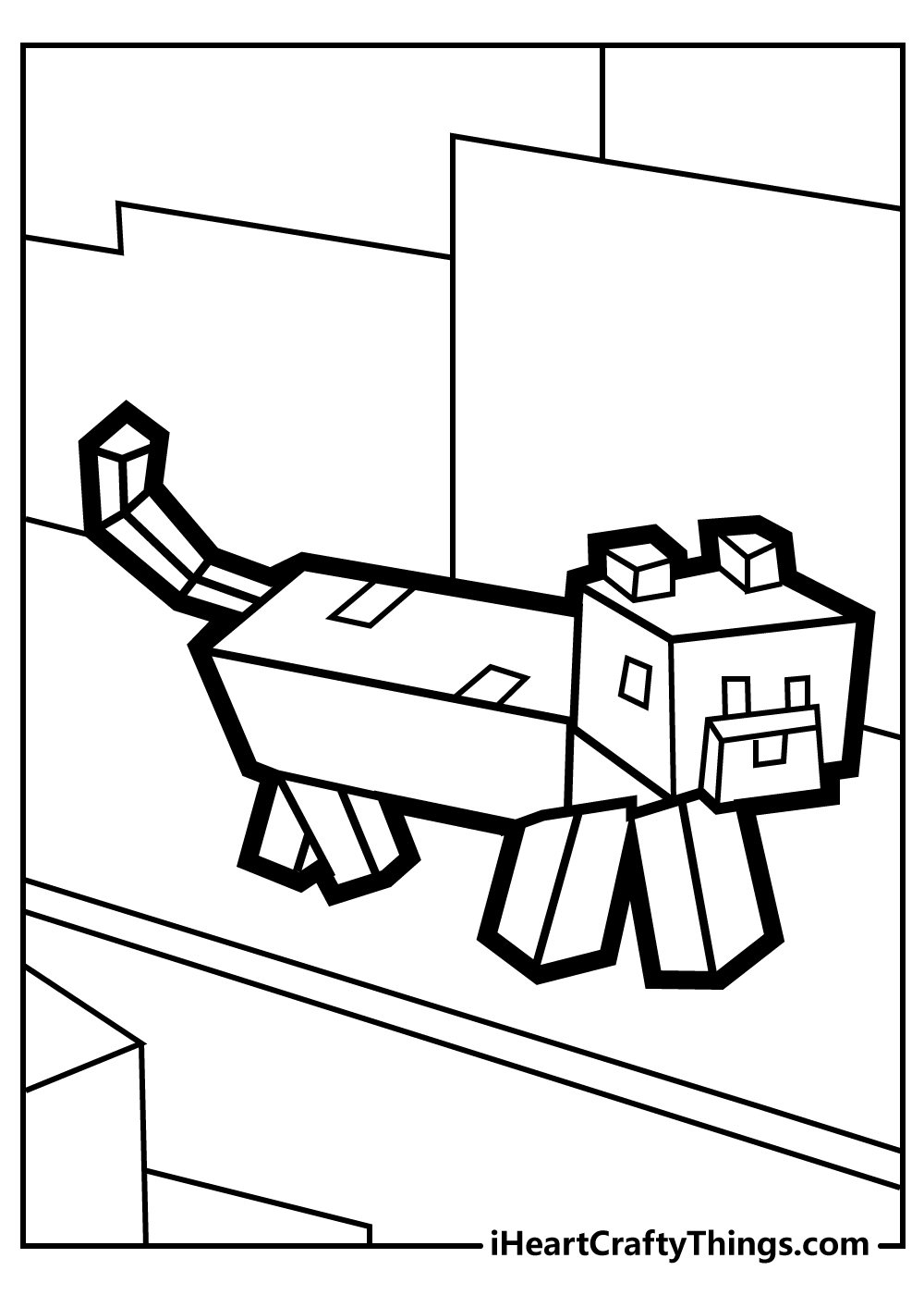 Minecraft Coloring Pages for Kids 109