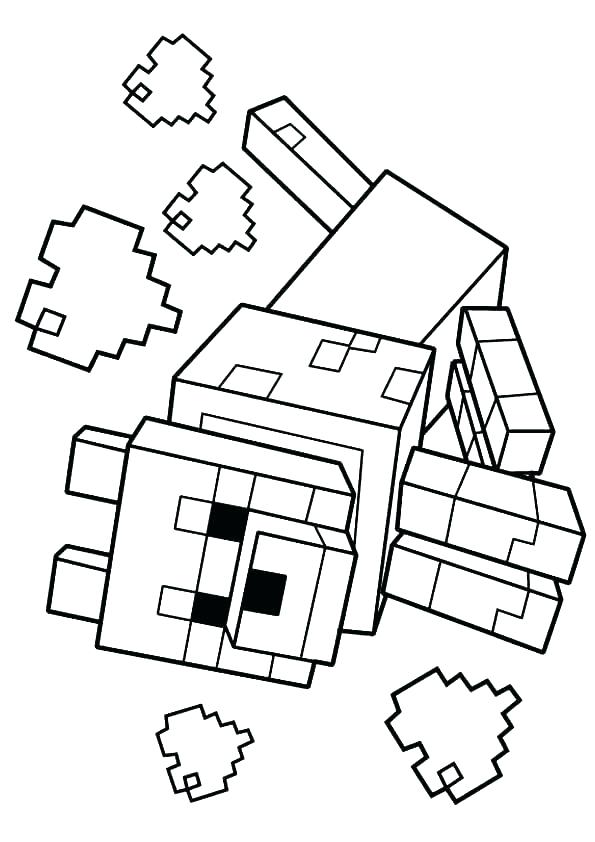 Minecraft Coloring Pages for Kids 110