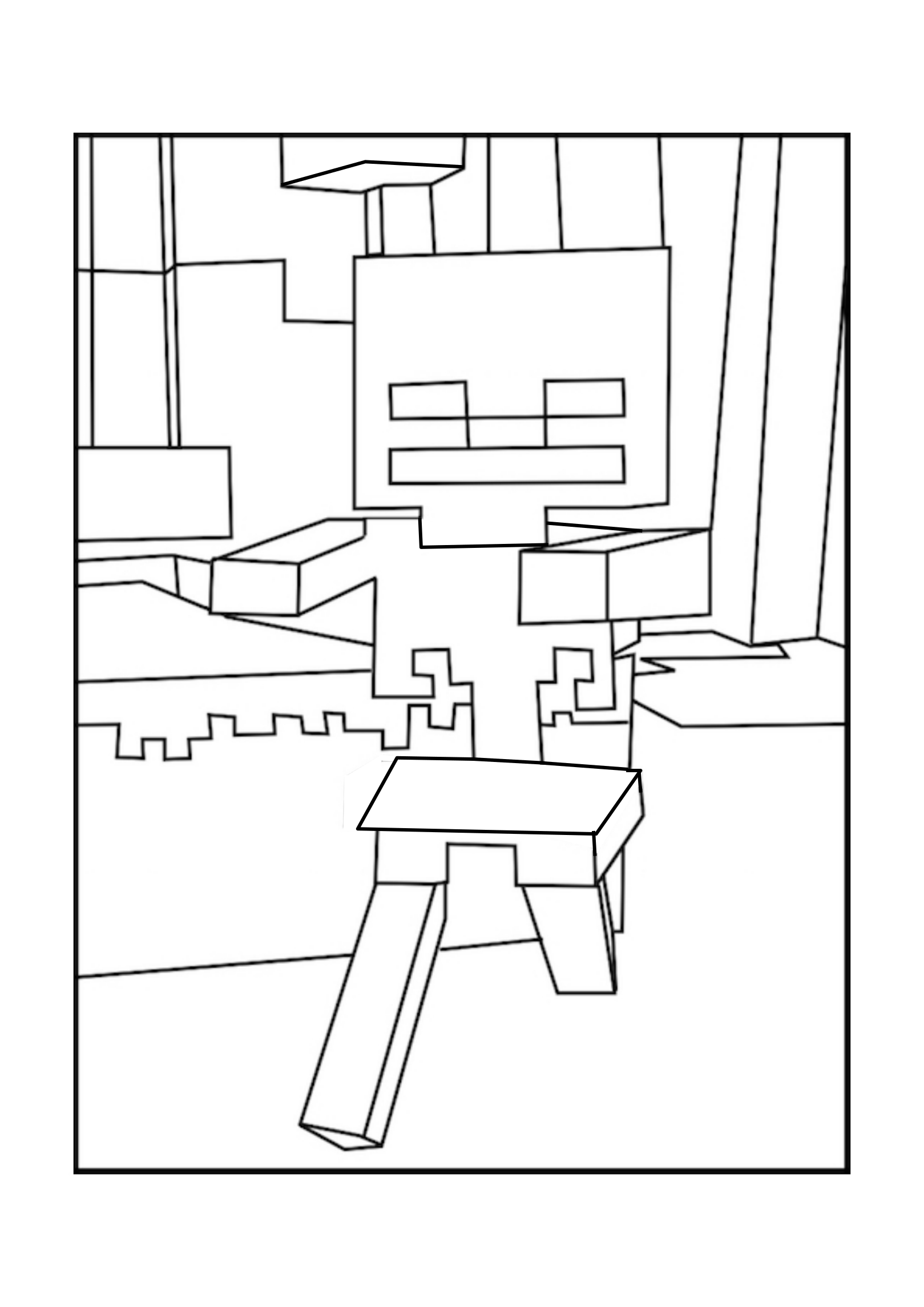 Minecraft Coloring Pages for Kids 113