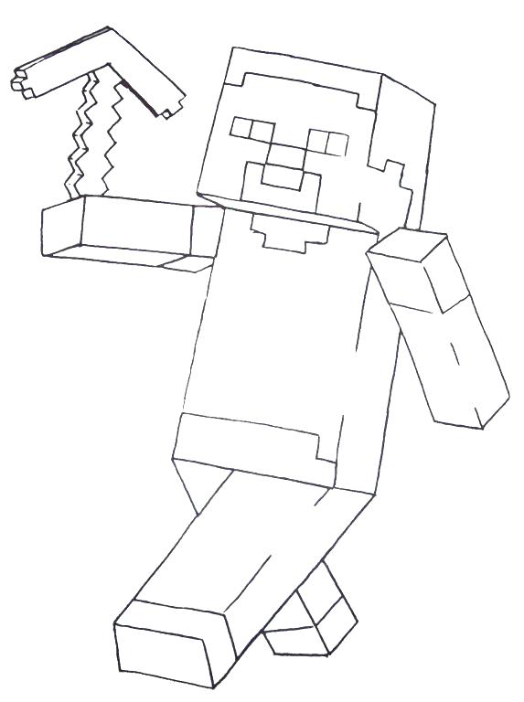 Minecraft Coloring Pages for Kids 115