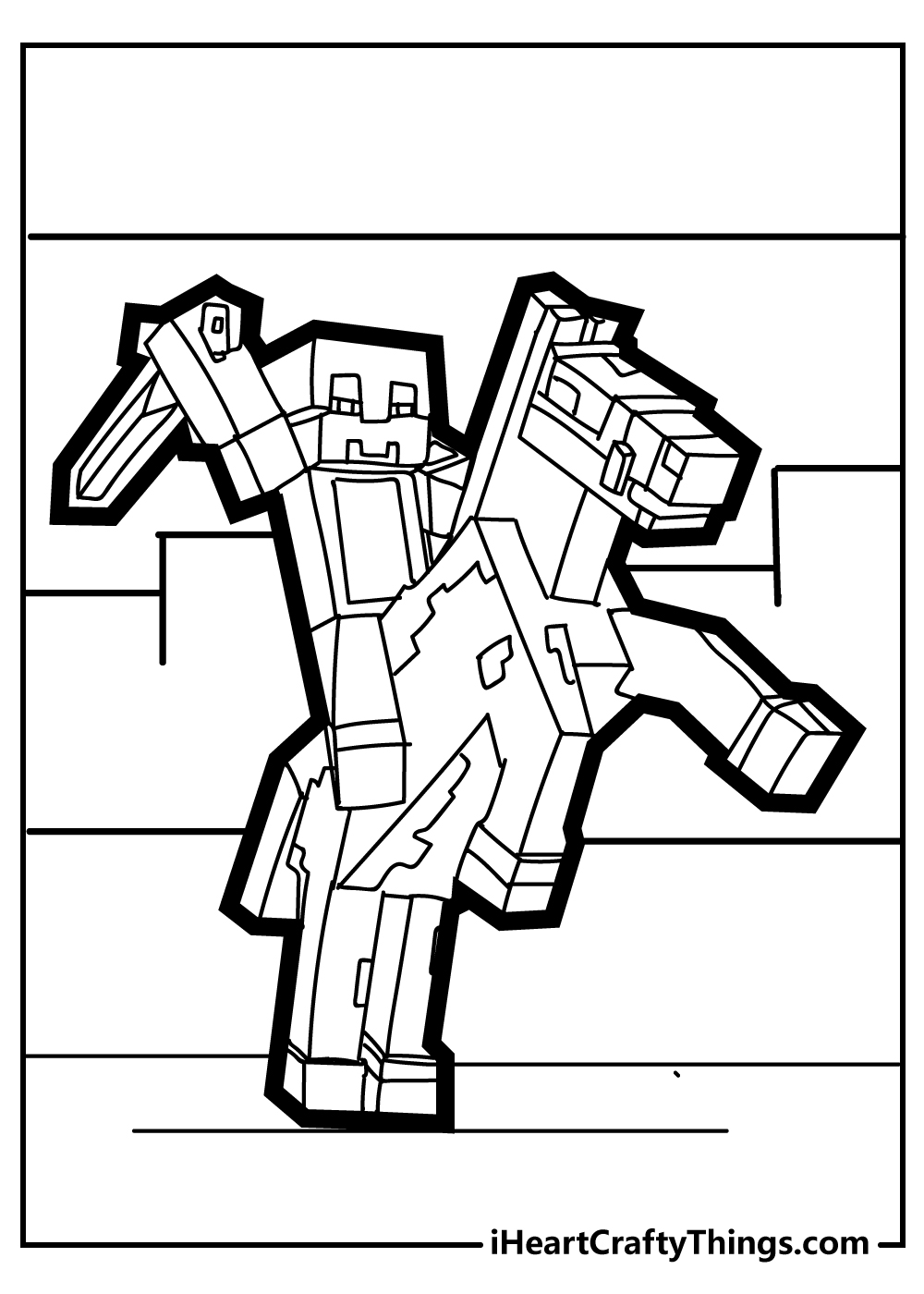 Minecraft Coloring Pages for Kids 120