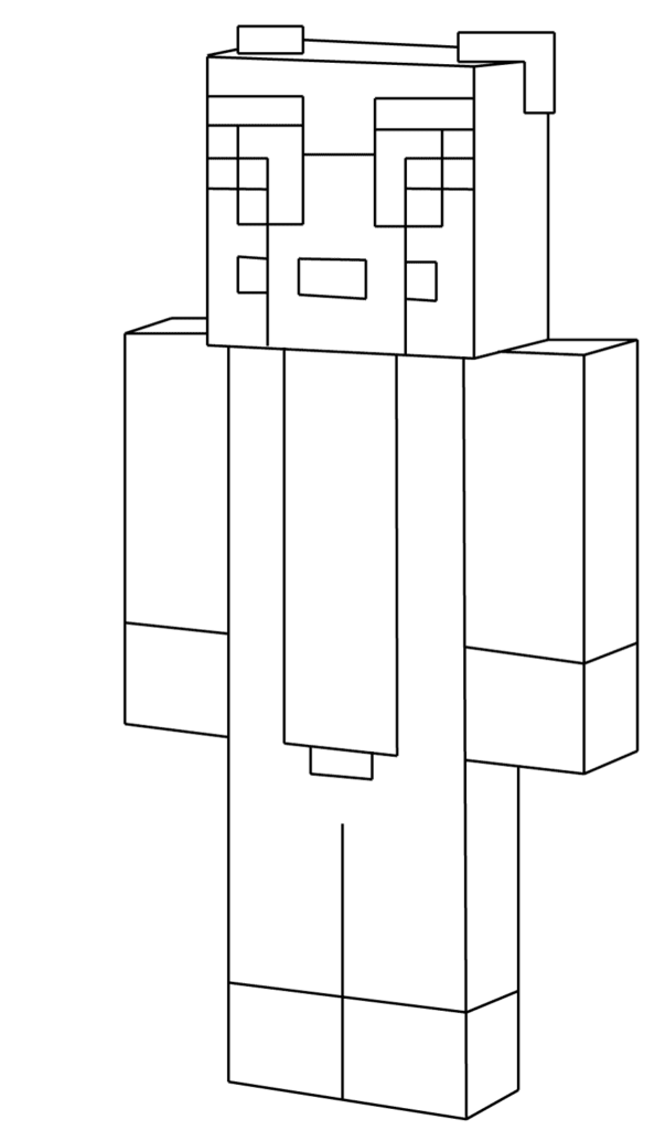 Minecraft Coloring Pages for Kids 122