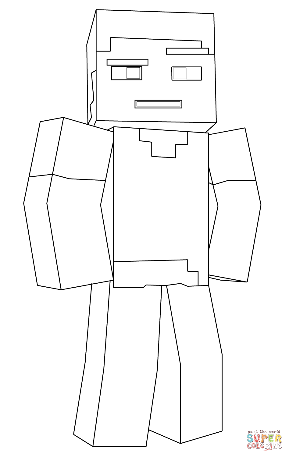 Minecraft Coloring Pages for Kids 132